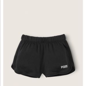 Vs pink varsity shorts black classic logo XS